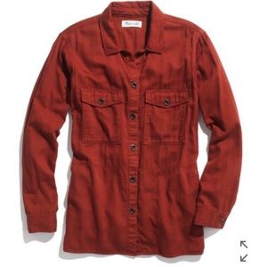 Madewell herringbone shirt jacket